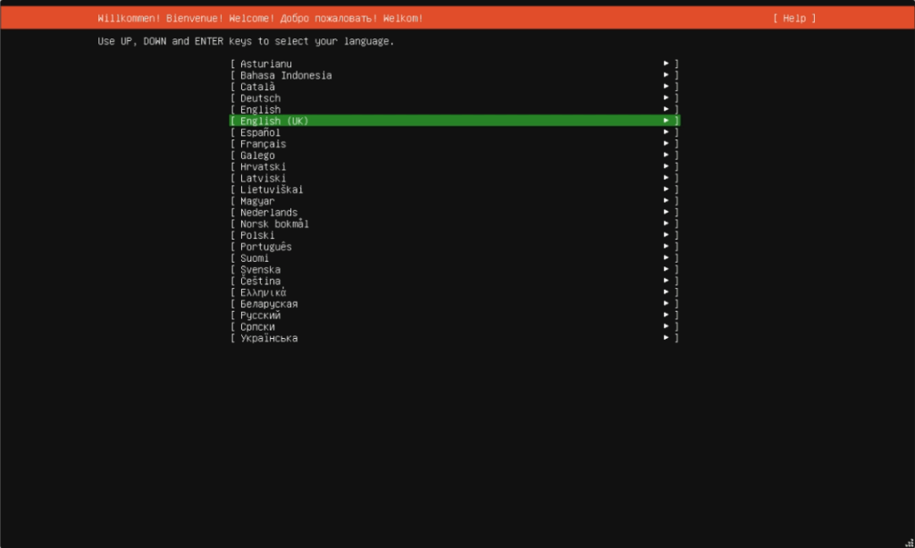 Ubuntu Language